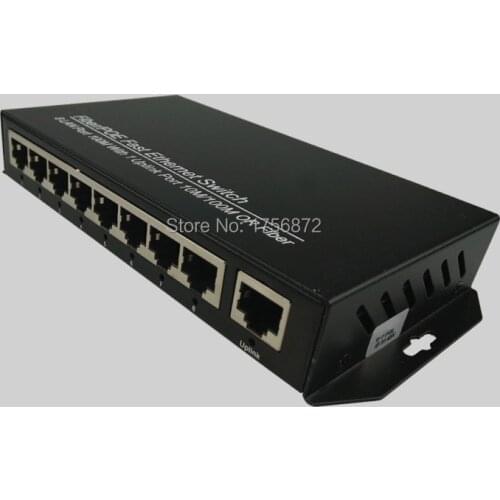 8-port 100Mbps a 1000Mbps uplink port POE Switch network of compatible network cameras and wireless AP power IEEE 802.3af(15.4W)