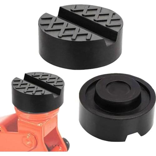 Car Lift Jack Stand Pads Black Rubber Slotted Floor Pad Frame Rail Adapter