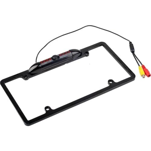 For USA Canada Car License Plate Frame Rear View Camera 8 IR Infrared light night vision Waterproof reverse parking camera