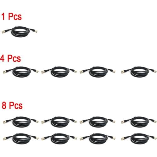 BNC 2 Meters Male to BNC Male Connector 2M 75-3 Coaxial Camera Video Cable for CCTV Video Camera Surveillance JIENUO