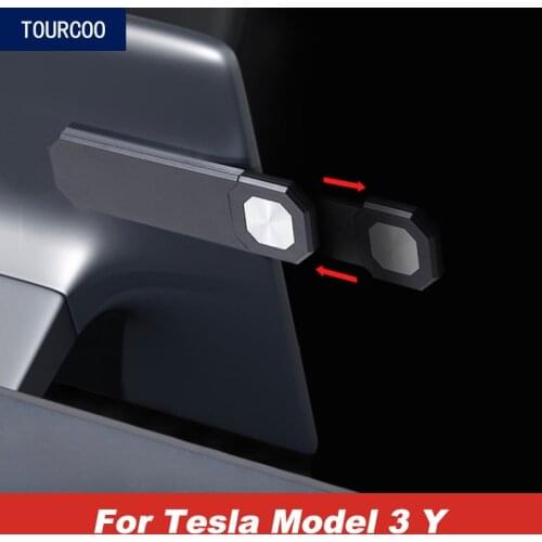 Central Console Screen Hidden Phone Holder for Tesla Model 3 Y Magnetic Extension-type Phone Holder
