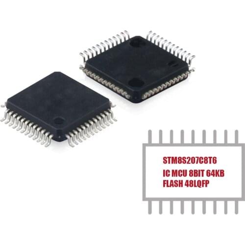 My Group Asia 1PCS Integrated Circuits (ICs) 8BIT 64KB 24MHz FLASH IC MCU STM8S207C8T6 Microcontrollers in Stock