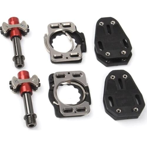 Mountain Bike Self-Locking Pedals Aluminum Alloy Light Weight 3 Beaing Road Bike Pedal With Locking Plate Bike Parts