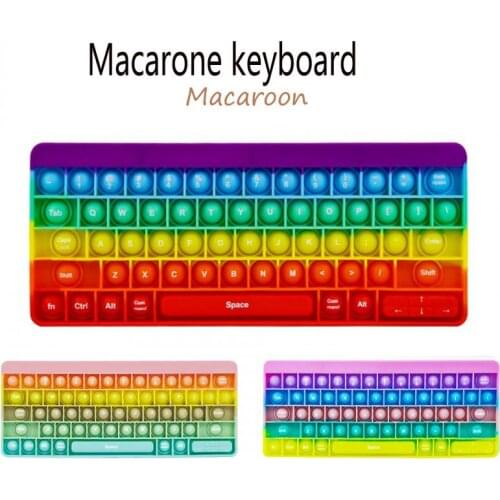 2021 New Pop it Fidget Dimpl Digits Simple Dimple Childrens Keyboard Fingertips Decompression Childrens Adult Toys Puzzle Toy