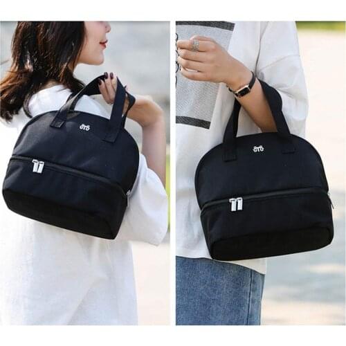 High Capacity Portable Double-layer Heat Lunch Bag Feeding Large Bags Bag Bottle Snacks Beach Mother Bag Lunch Picnic C8K7