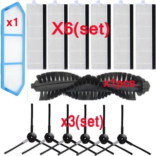 Vacuum Cleaner Main Roller Brush hepa Filter Side Brushes Kit For Polaris PVCR 0726W 0826 0926 Robot Vacuum Cleaner Parts