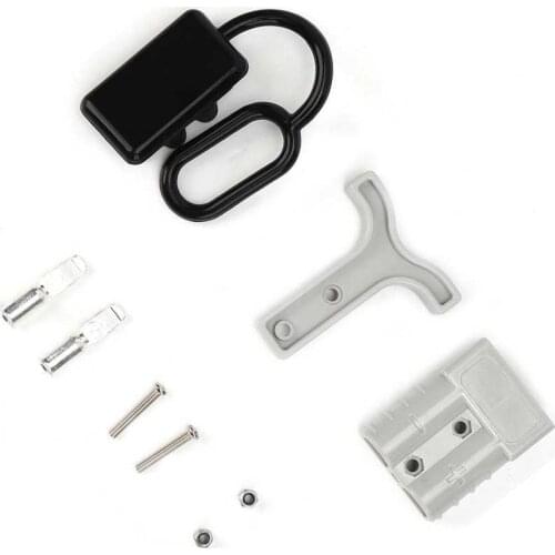 Power Plug Connector Cable Terminal Battery Case Dust Cap Cover Handle 50A DC600V Wire Connector Terminal