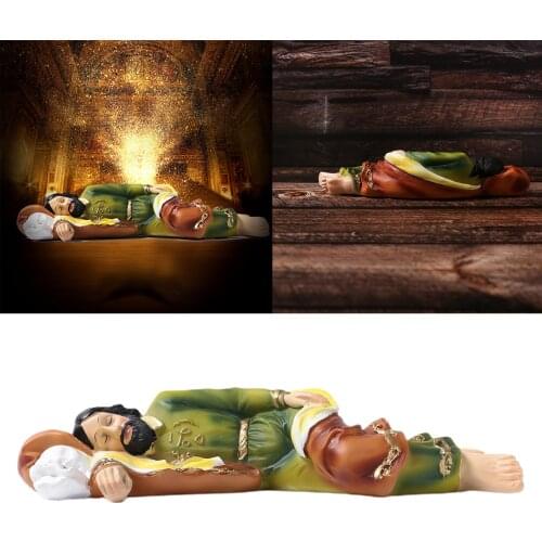 Religious Figurine Resin Sleeping Jesus Statue Figure Sculpture Savior Figurine