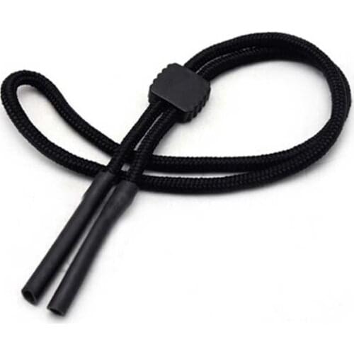 1 Pcs Sunglasses Adjustable Neck Strap Cord Eyeglass Glasses Lanyard String Holder Black Sports Glasses Hanging Rope Chain