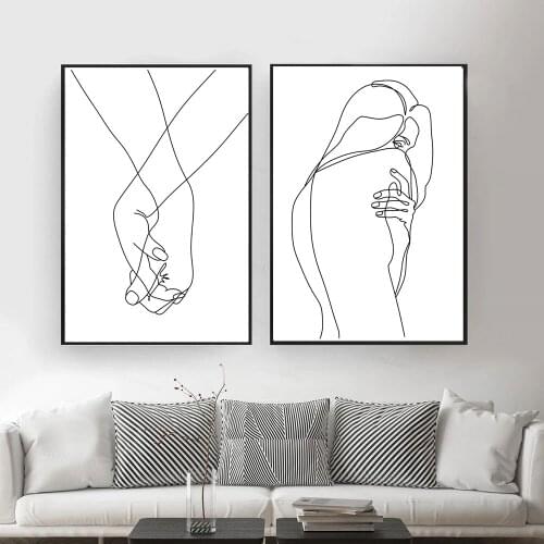 Nordic Minimalist Abstract art posters wall decor canvas painting home decor bedroom decor living room decoration