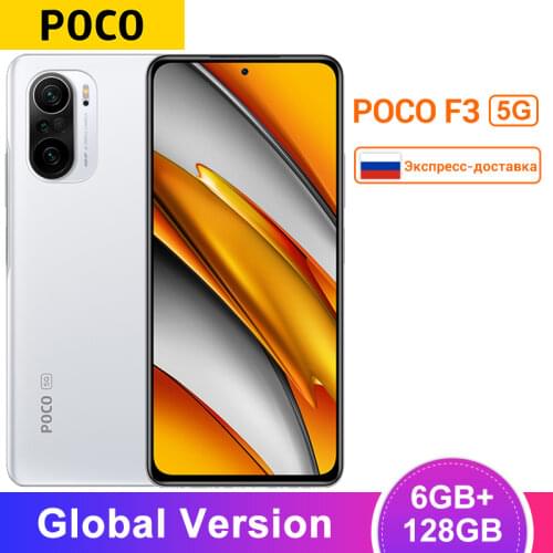 Global Version POCO F3 5G Cellphone Snapdragon 870 Octa Core 6GB RAM 128GB ROM 6.67" 120Hz E4 AMOLED Display 48MP Triple Camera