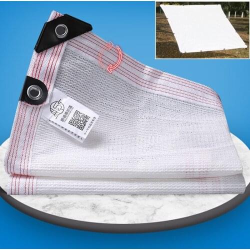 Anti-UV HDPE Sun Shade Net White Sunshade Garden Outdoor Succulent Plant Sun Shelter Car Sunblock Swimming Pool Shade Cover