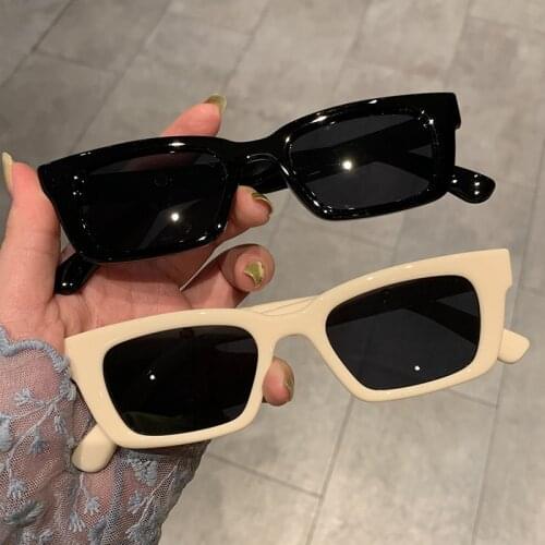 MADELINY 2021 Fashion Rectangle sunglasses Women Brand Desigenr Retro Cat Eye Female Eyeglass MA083