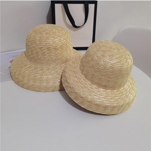 Summer Parent-child Straw Hat With Bow Vintage Wide Brim Straw Hat Women Holiday Beach Hat for Kids Big Wide Childrens Sun Hat