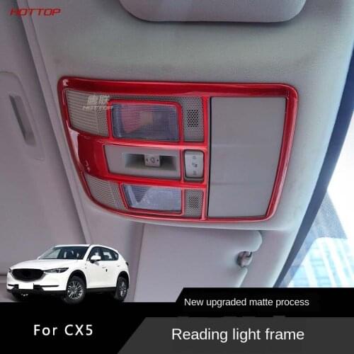 For Mazda CX5 2017 2018 2019 2020 Reading Light Frame Decorative Strip Interior Refitted Vehicle Ceiling Light Frame Sequins