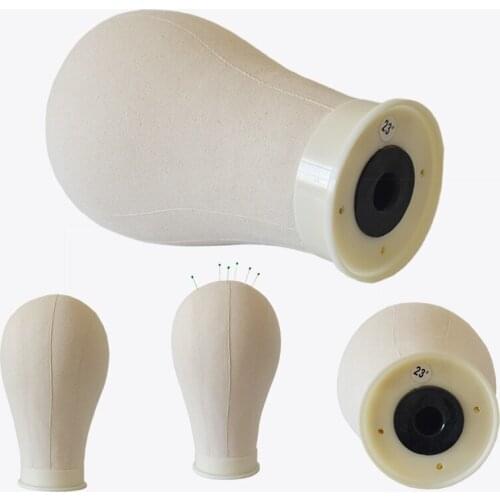 21"-25''Block Canvas Head For Hair Extension Lace Wigs Making Hat Styling Display Manikin Mannequin Head Wig Head Stand