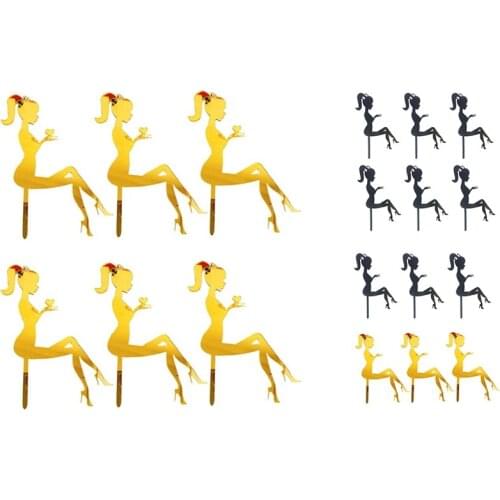 High Heels Lady Girl Cake Topper Cake Dessert Decoration Wedding Birthday Party Cupcake Decors