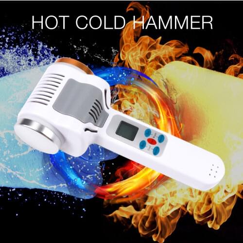 Ultrasound Hot Cold Hammer Cryotherapy Warm Ice Heating Facial Skin Lifting Tighten skin Rejuvenation Ultrasonic Cryotherapy