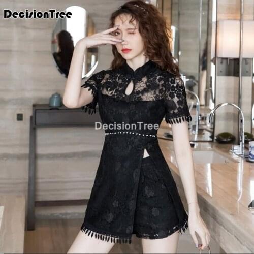 2021 chinese dress dress+pants set flower vintage traditional mesh chinese dress qipao cheongsam evening dress modern qipao