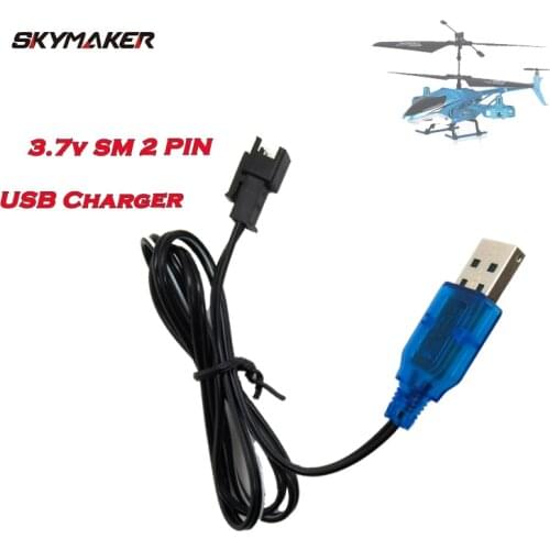 Lipo Battery Charger 3.7v SM 2 Pin USB Charger for JJRC C2 RC Car Drone Helicopter Truck Battery Charger Parts Car Accessories