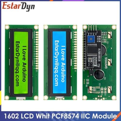LCD1602 1602 LCD Module Blue / Yellow Green Screen 16x2 Character LCD Display PCF8574T PCF8574 IIC I2C Interface 5V for arduino