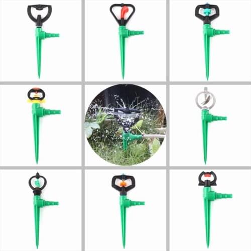 1Pcs Greenhouse Drip Sprinkler Irrigation Spray Nozzle 1/2'' 3/4'' Male Thread Garden Watering Sprinkler 360 Rotary Nozzles