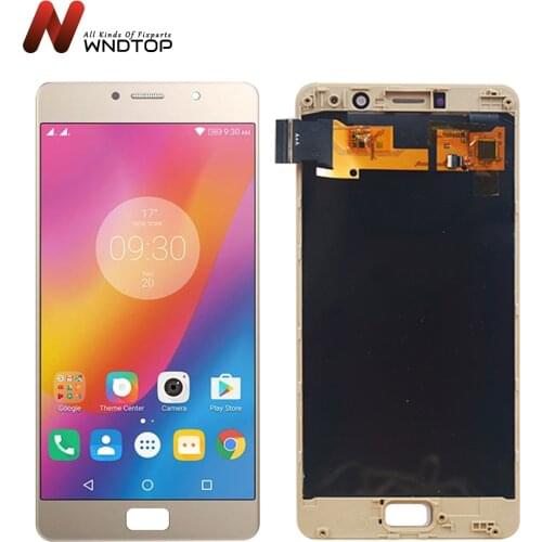 100% New Tested For 5.5" Lenovo P2 LCD Display Touch Screen Digitizer Assembly With Frame For Lenovo Vibe P2 P2c72 P2a42 LCD