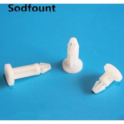 100pcs/lot 4.0-4.8 Nylon insulated rivet Aircraft head PC board isolation column Plastic Flat circuit board spacer