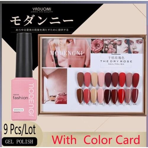 15ML Gel Wine Nail Red Colors Fashion UV Gel Nail Polish Soak Off Vernish Semi Permanent LED Nail Polish Lacquer Gel Polish