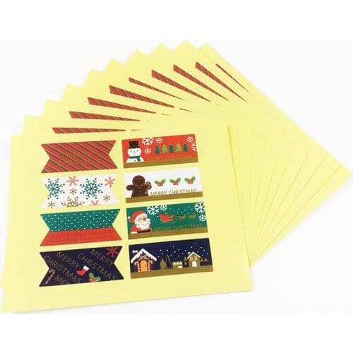400pcs/lot Gingerbread Man+ Snow+Snowman Christmas series seal sticker DIY gift Labels