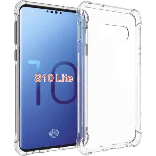50pcs/lot High quality Anti shockproof transparent Soft TPU Cover Case For Samsung Galaxy S10 Lite Plus A7 2018 A750 A9 2018