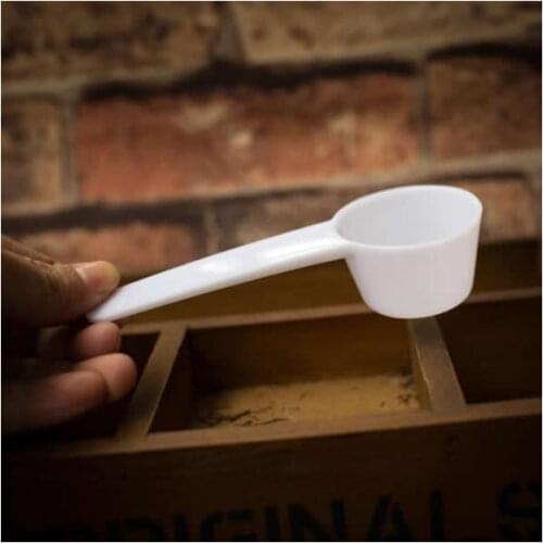 Free Shipping 200pcs 30ml Scoops/Spoons For Food/Milk/Washing Powder/Medcine 15g Professional Plastic White Measuring Spoons