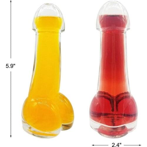 2020 Wine Glass Penis shape glass cup Creative design funny Penis Shot glass Cocktail Wine Glass For Bar KTV Night Show Parties