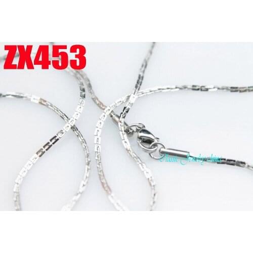 1.5mm Boston chain stainless steel necklace fashion mens women jewelry chains 20pcs ZX453