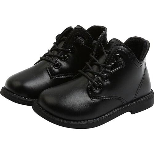 Baby GirlS Boys Boots Winter 2020 Shoes For Girls Autumn Dress Kids Boots Ankle Leather Snow Warm Boots Child 1 2 3 4 5 6 Years