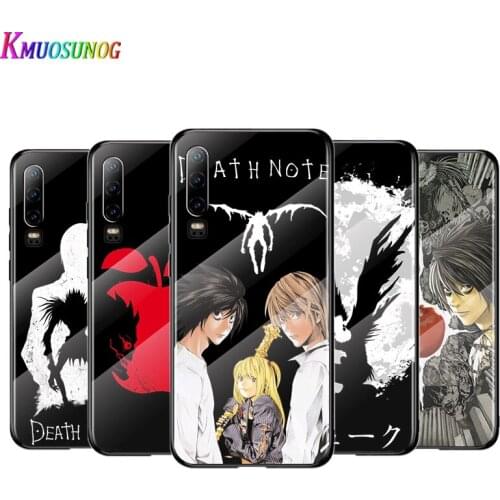 Anime Death Note For Huawei P40 P30 P20 P10 Pro Plus Lite 5G 2019 Tempered Glass Cover Shell Luxury Phone Case
