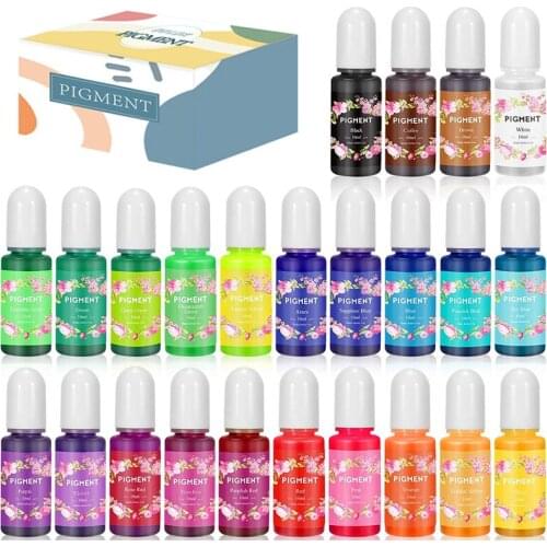 10ML DIY Epoxy Resin Diffusion Pigment UV Epoxy Resin Pigment Ink Liquid Colorant Dye Ink Diffusion Resin Jewelry Making Crafts