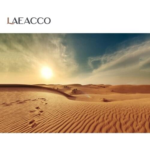Laeacco Sunset Sunshine Dessert Scenic Party Photographic Backdrop Photo Background For Photo Studio Photocall Photophone