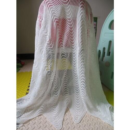 2Yards Beautifical Guipure Lace Fabric 2019 African Cord Lace Fabrics White Milk Silk Water Soluble Wedding Cord Lace