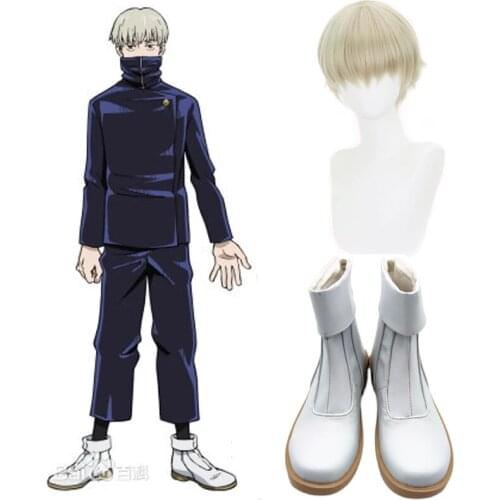 Toge Inumaki Cosplay Jujutsu Kaisen Cosplay boots Short Halloween Wigs Cosplay Anime Wigs Jujutsu Kaisen Toge Inumaki Shoes New