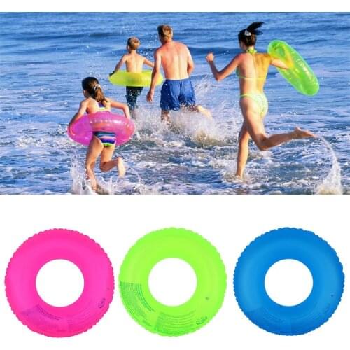 Summer Beach Swimming Ring Floating Ring Water Pool Party Inflatable Swimming Ring Baby Floating Ring Circular Fluorescent Ring