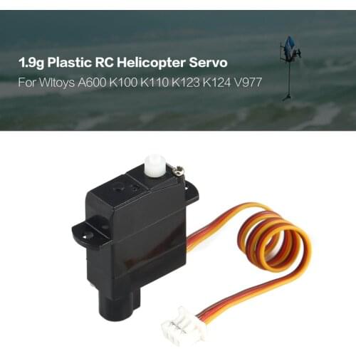 Hot 1.9g Plastic Servo for Wltoys XK A600 K100 K110 K123 K124 V977 V966 RC Helicopter Airplane Drone RC Model Toys Hobby Parts