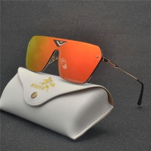 Retro Oversized Sunglasses Men 2019 Square Luxury Sunglasses Girls UV400 Mirror One Piece Big Sun Glasses For Women with Box NX