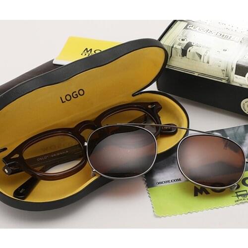 Johnny Depp Clip On Polarized Sunglasses Men Women Vintage Acetate Glasses Frame Top Quality Driving Shade ZOLMAN Sun Glasses