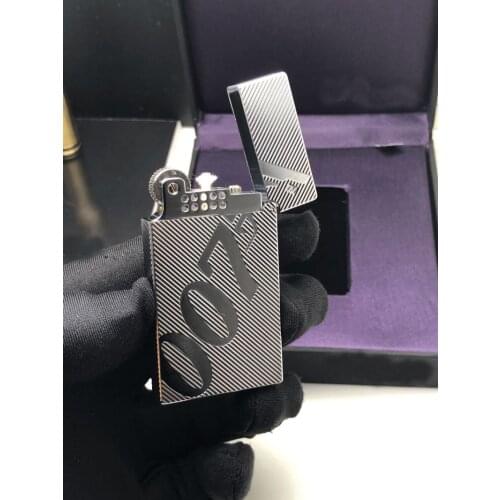 Handmade Pure Copper Seiko Inflatable Lighter Loud Flint Grinding Wheel Brass Kerosene Gas Collecting Machinery Smoking Gift 95G