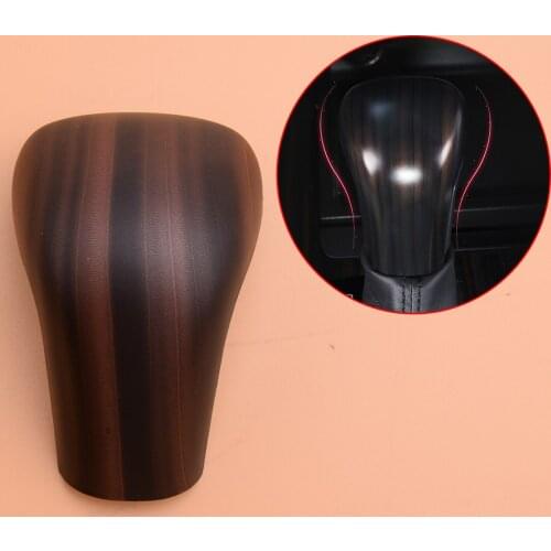 NEW Peach Wood Grain Gear Lever Shift Knob Cover Trim ABS Fit for Toyota Camry 2018 2019
