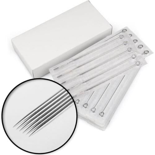 50pcs Tattoo Needles Disposable 316L Medical Grade Sterilze Tatoo Curved Round Liner RL RS RM Tattoo Needles Cartridges