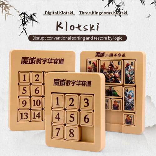 [Picube] MoYu 3x3x3 4x4 5x5x5 Magic Cube Number Sliding Klotski Game Cube Puzzle Toys For Family Playing Wooden Number Sliding