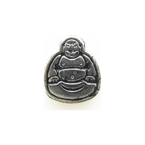 New 50pcs/lot silver Buddha floating charms living glass memory floating pendant locket for diy jewelry