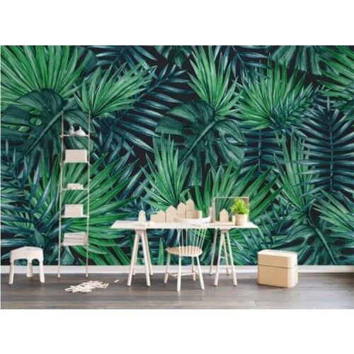 Custom Photo wallpapers Scandinavian minimalist tropical plants TV background wall murals living room bedroom wall decoration